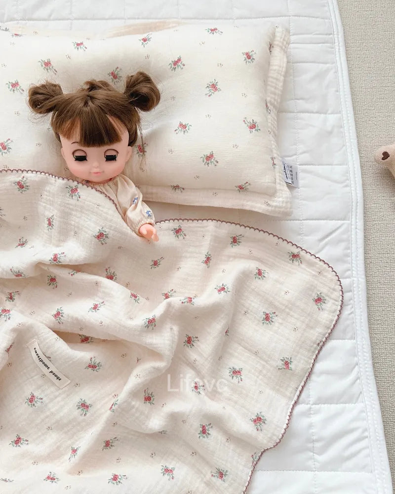 Berry Patch Cute 100% Cotton Muslin Breathable Baby Blanket