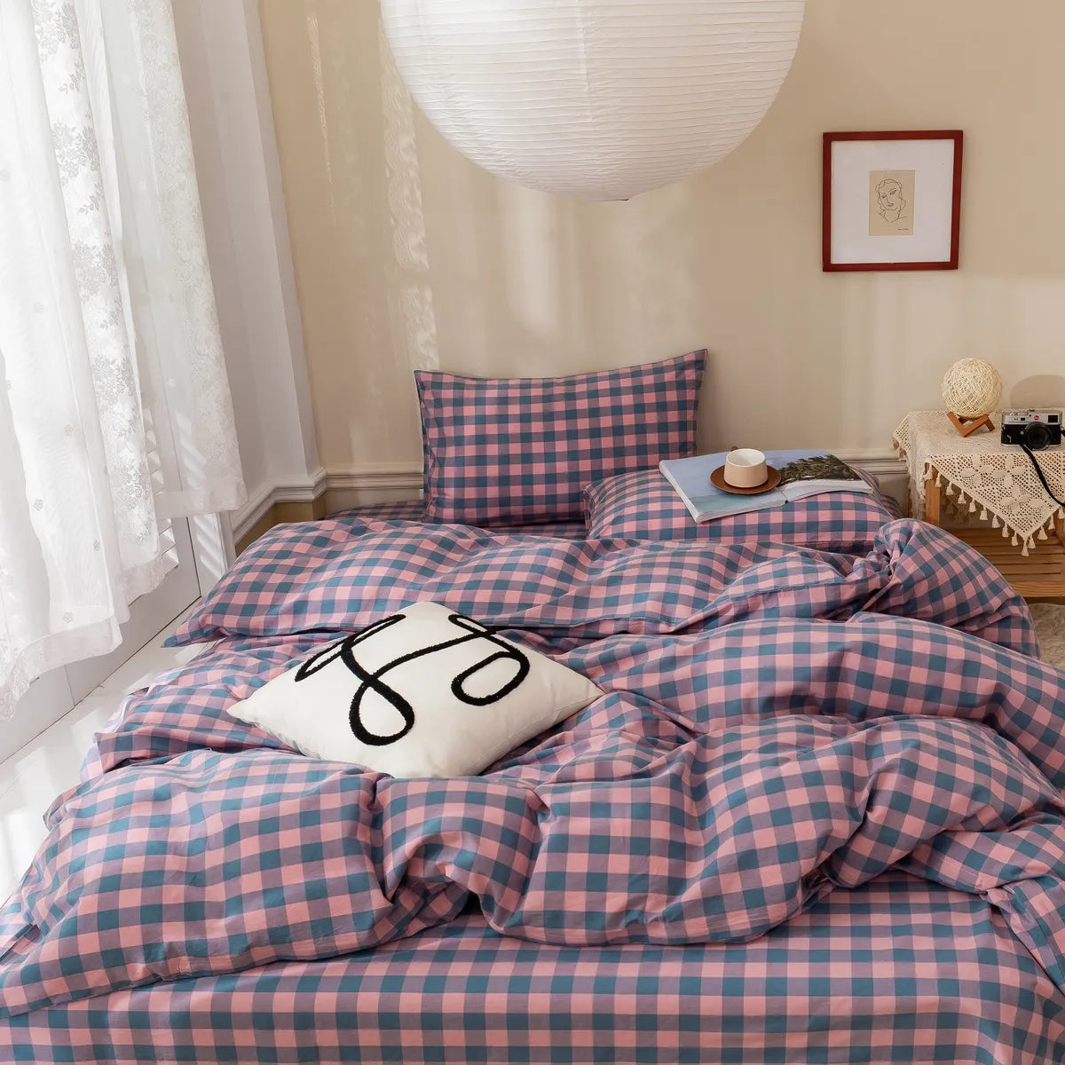 Cotton Gingham Duvet Cover