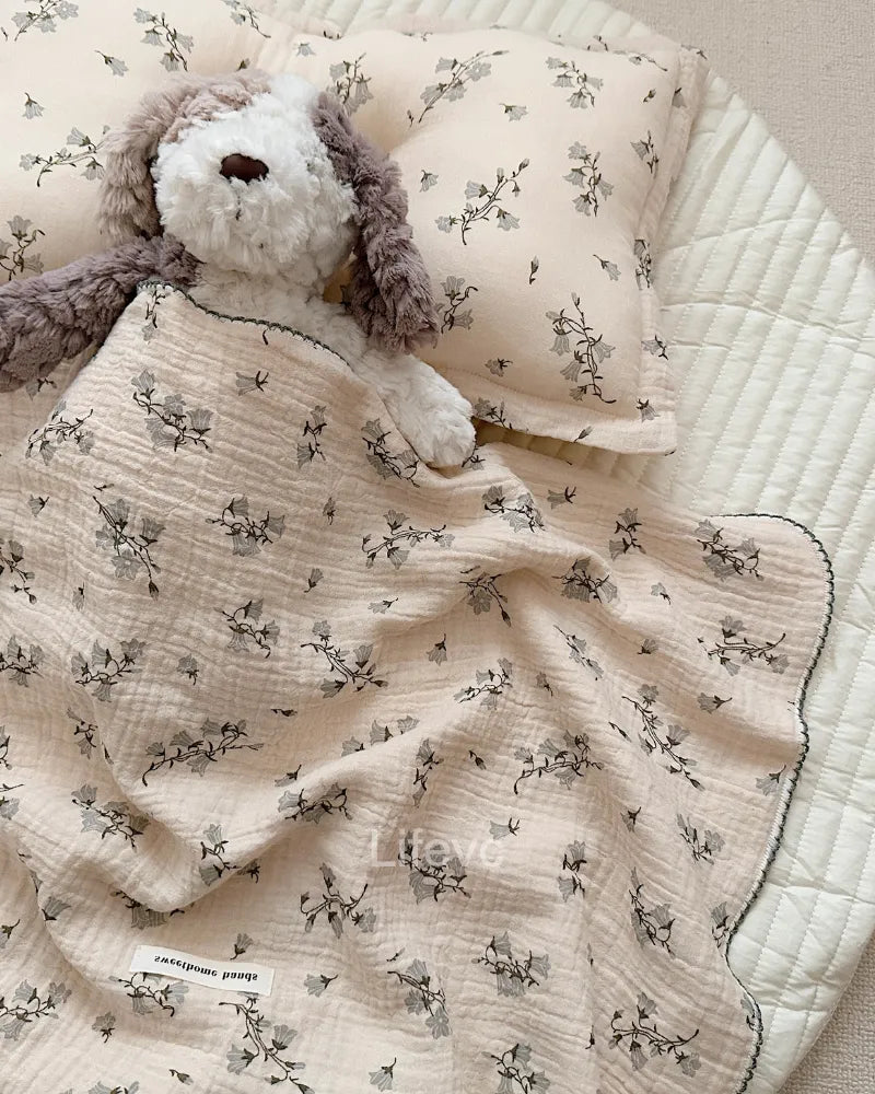 Hyacinth Dream Breathable Flower 100% Cotton Muslin Baby Blanket