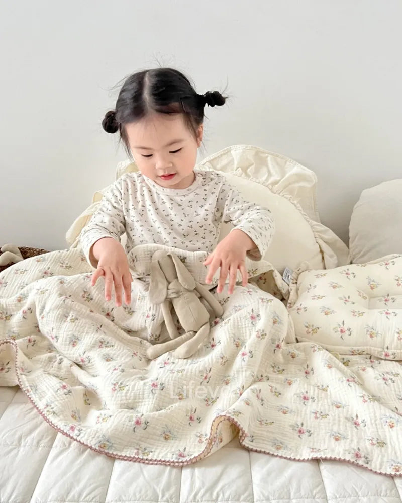 LC 47×51 Muslin Cotton Toddler Throw Best Baby Blankets