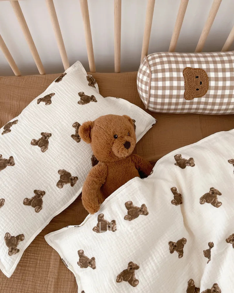 LC Cute Animal Print Baby Cotton Crib Cradle Toddler Pillowcase