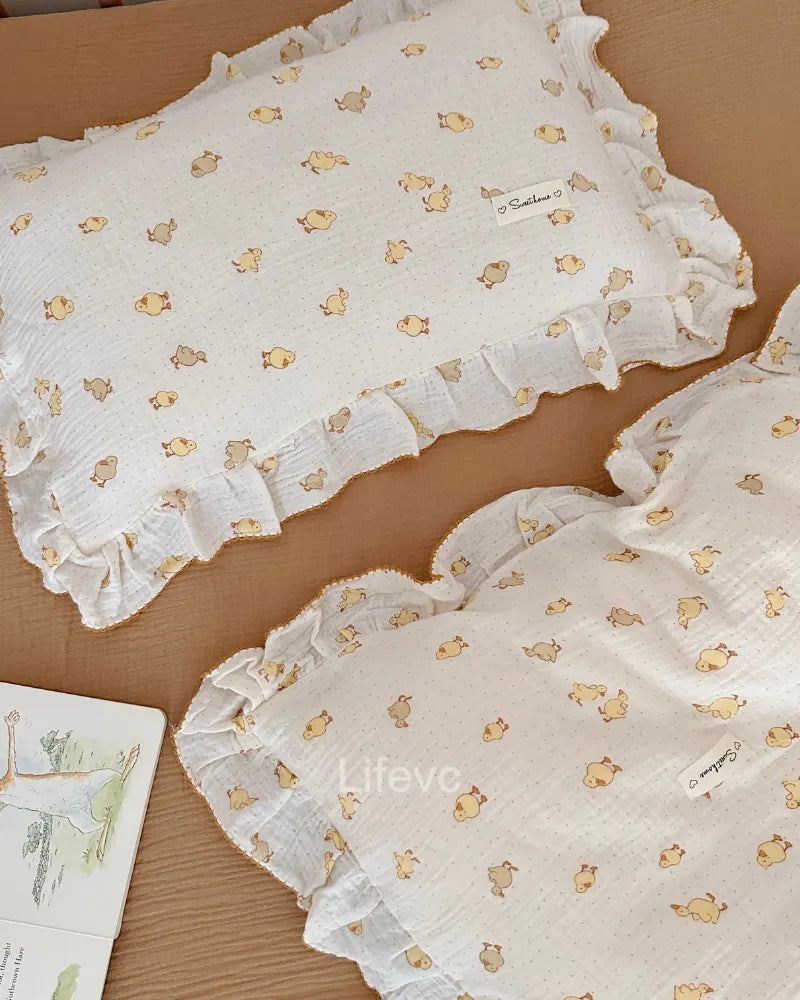 LC Cute Cotton Toddler Pillowcase Princess Kids Pillow Cover