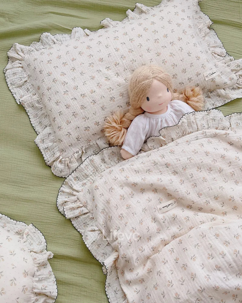 LC Floral Pattern Breathable Nursery Pillowcase For Kids