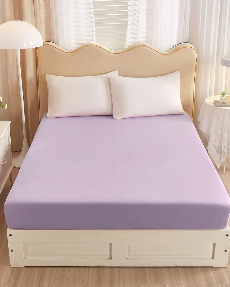 Lavender Fields Ultra Soft Purple 100% Cotton Fitted Sheet