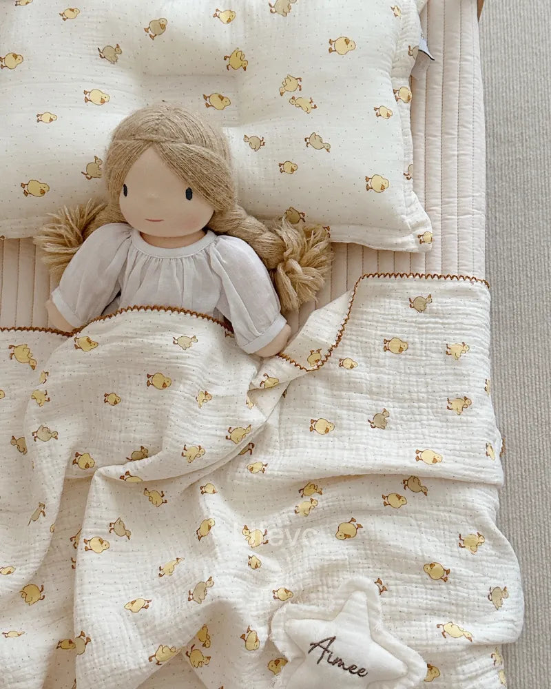 Little Duck Dreamland Comfortable 100% Cotton Muslin Baby Blanket