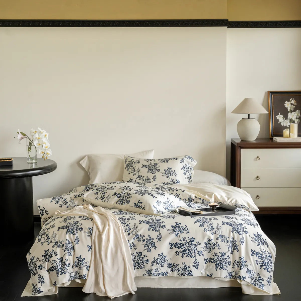 Egyptian Cotton Floral Duvet Cover Set