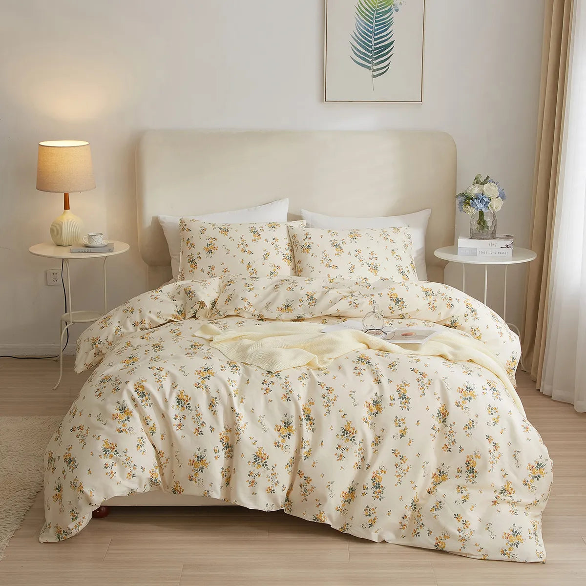 Lifevc Sunny Blooms Duvet Cover Set