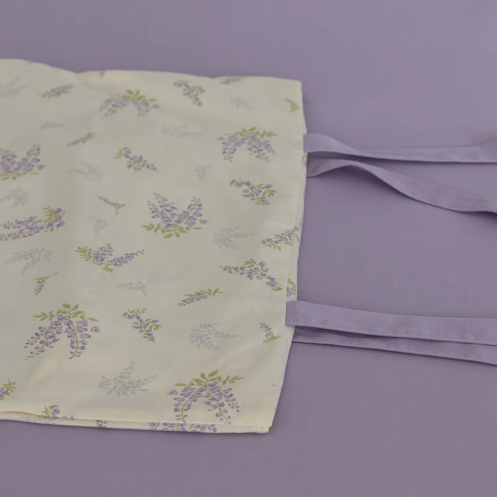 Elegant Lavender Luxurious Floral 100% Cotton Duvet Cover Set