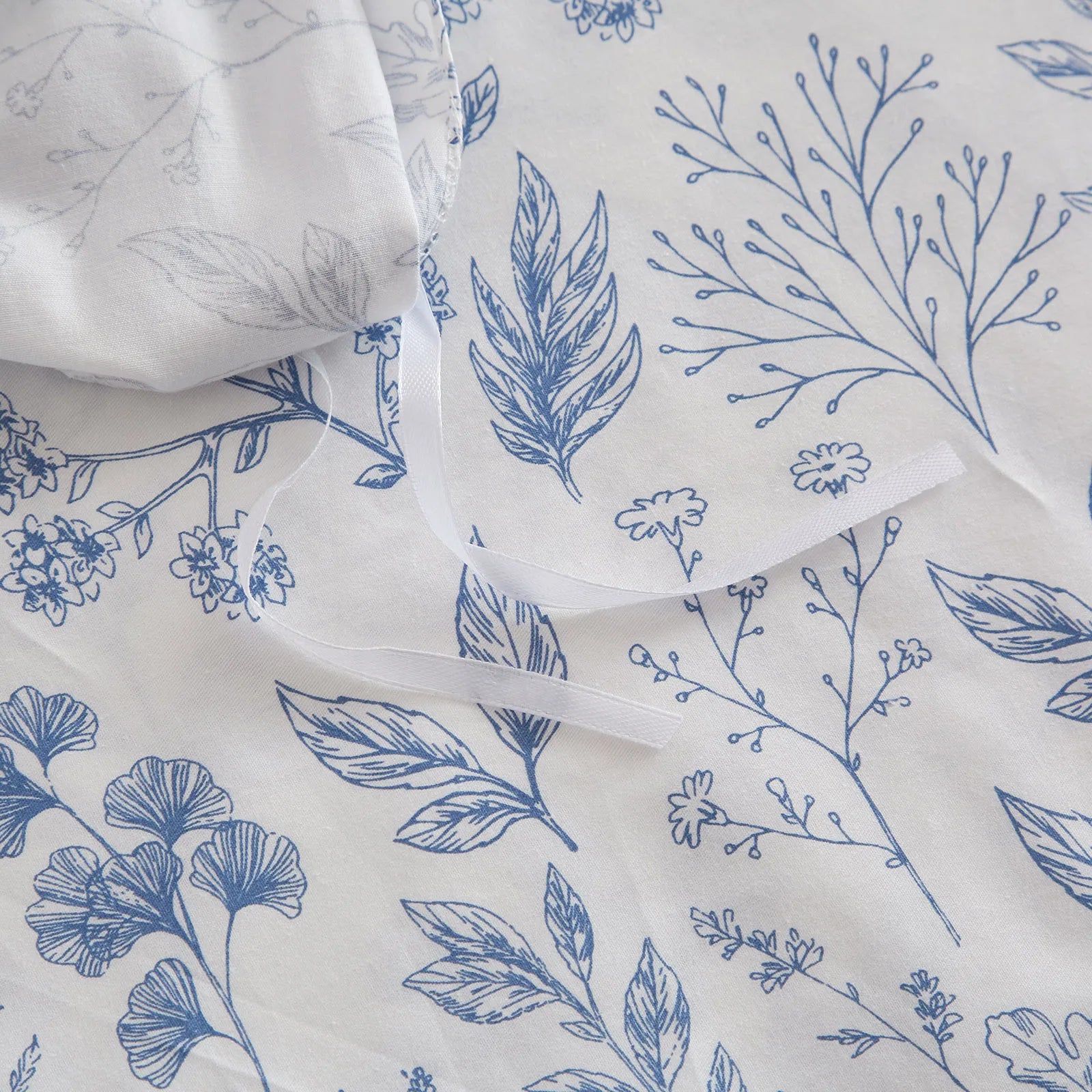 Tranquil Petal Cozy Soft Floral 100% Cotton Duvet Cover Set