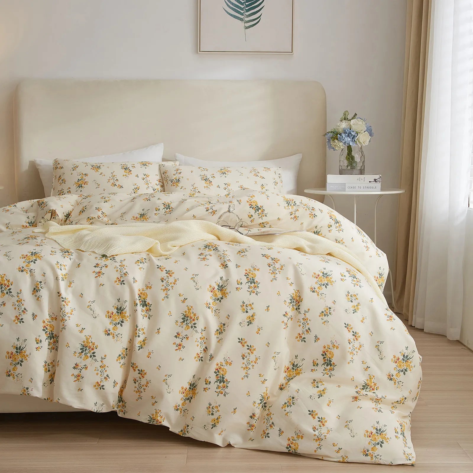 Sunny Wild Soft 100% Cotton Duvet Cover Set