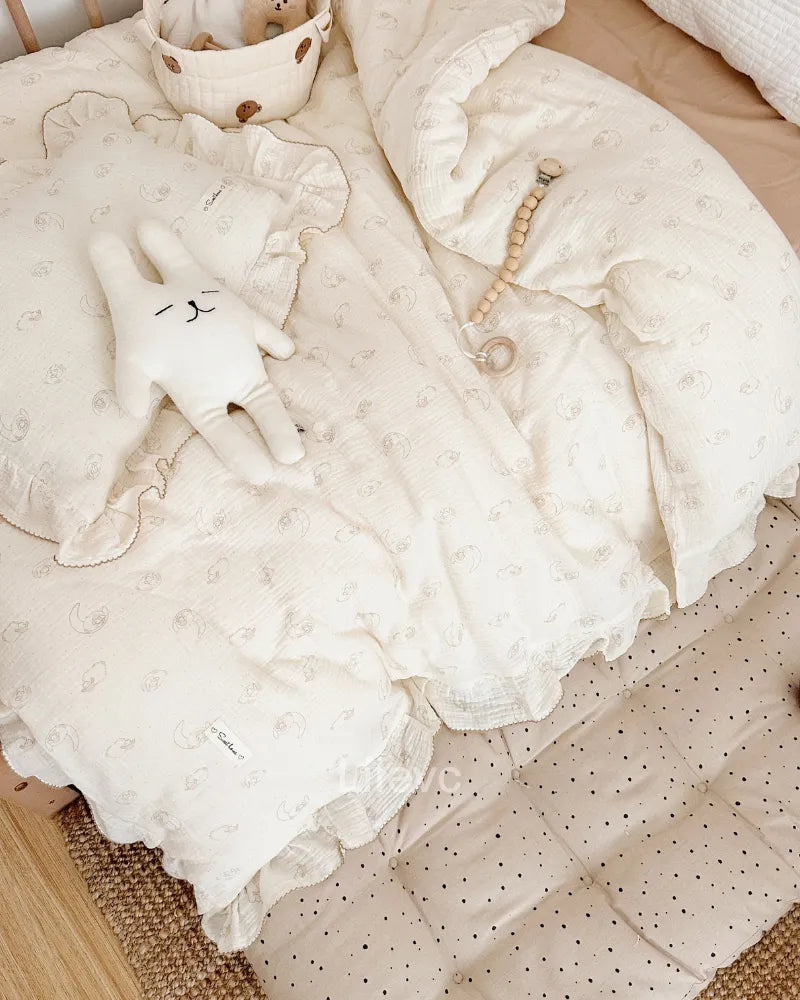 Cozy Lamb Haven Soft Skin-Friendly Duvet Cover Muslin Cotton Baby Duvet Cover