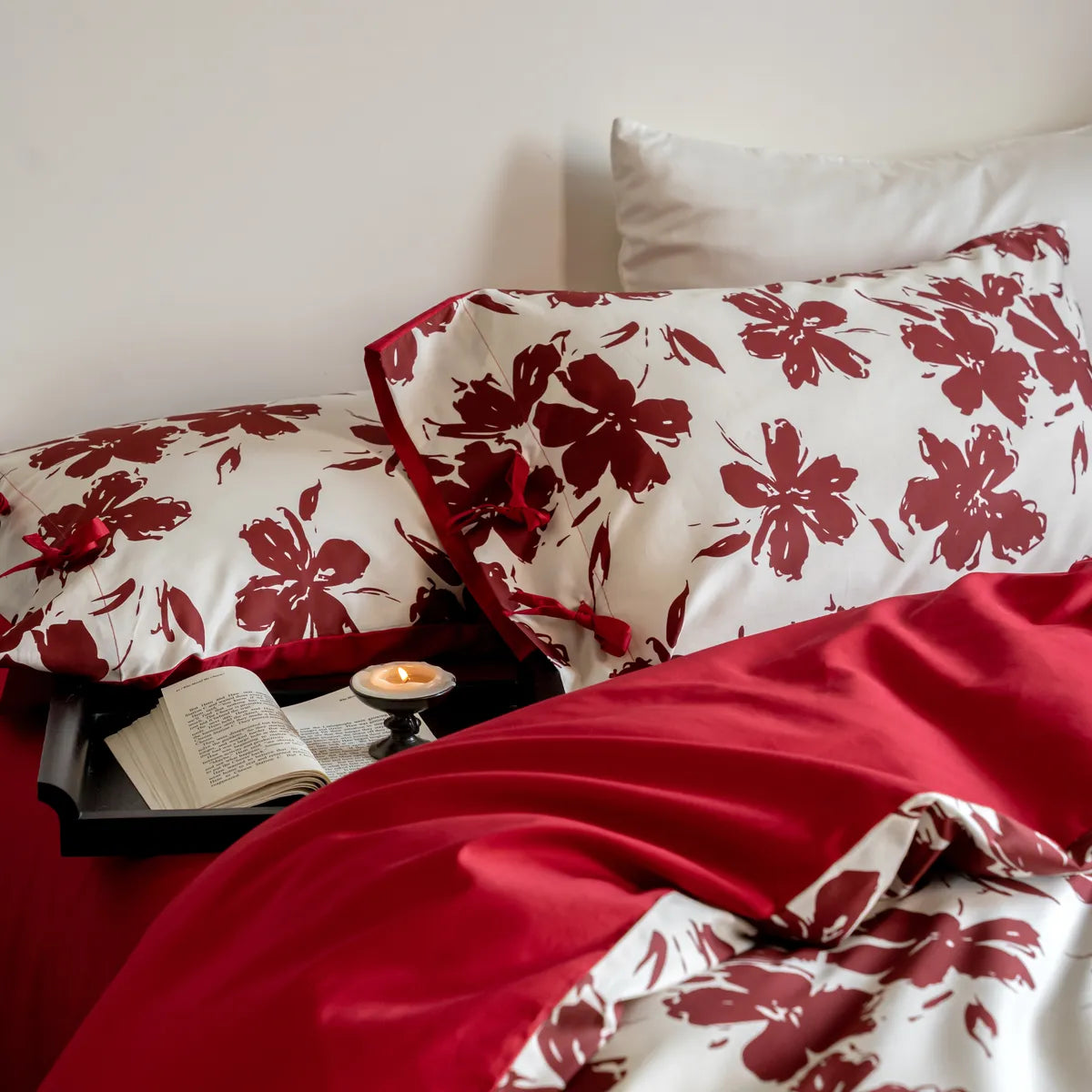 Egyptian Cotton Floral Duvet Cover Set