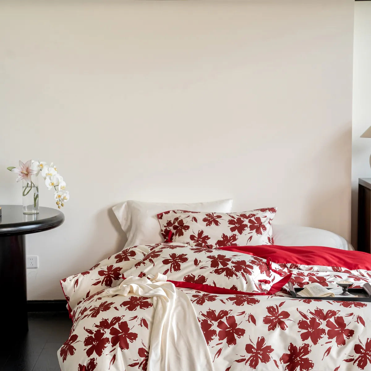 Egyptian Cotton Floral Duvet Cover Set