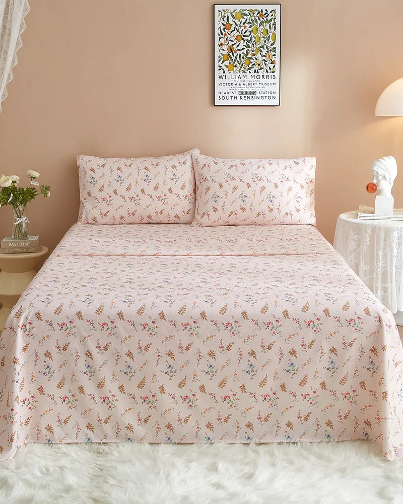 Garden Bliss High-quality Cozy Floral Sheet and Pillowcase Set