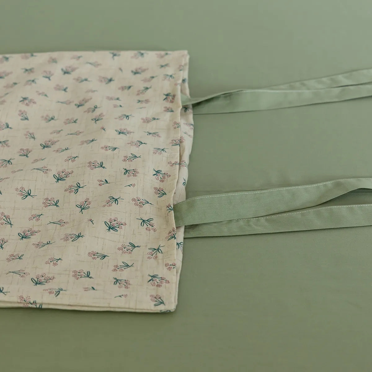 Green 100% Cotton Duvet Cover Set