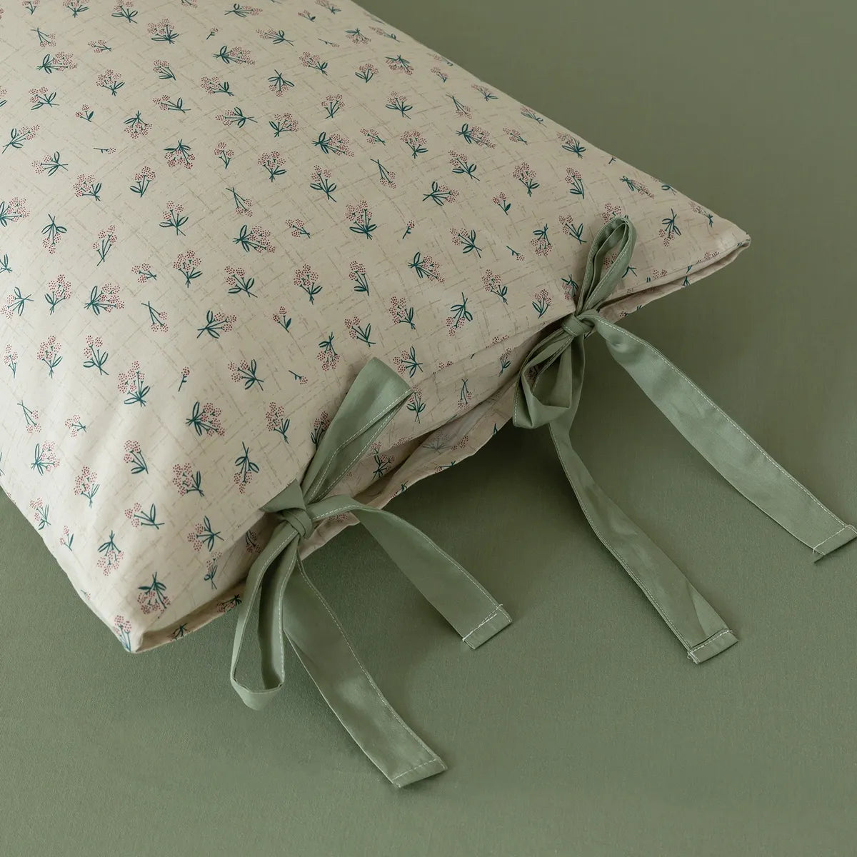 Green 100% Cotton Duvet Cover Set