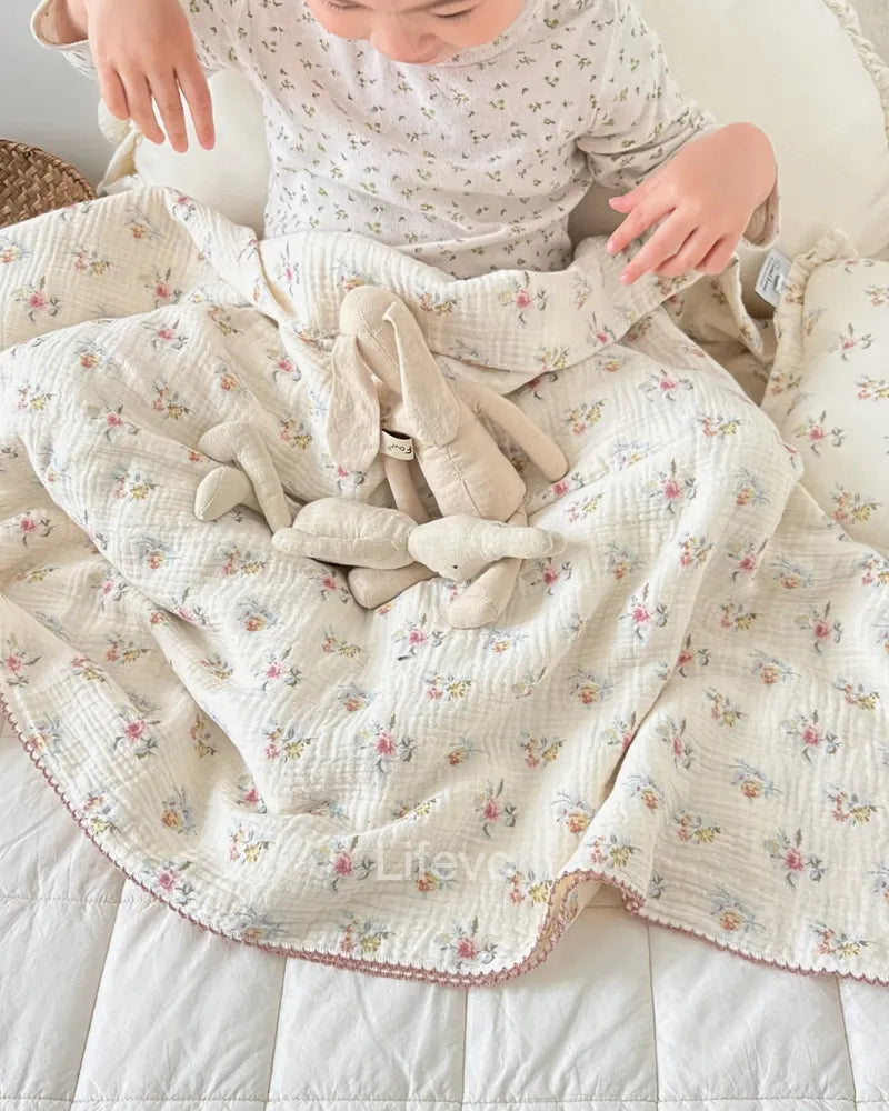 LC 47×51 Muslin Cotton Toddler Throw Best Baby Blankets