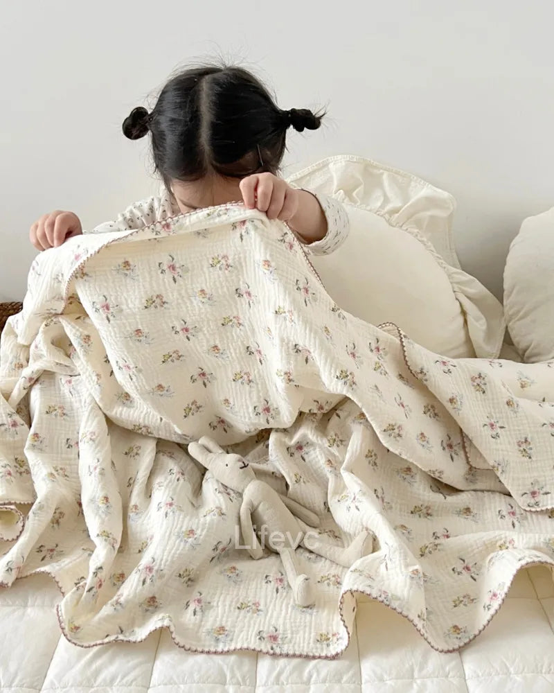 LC 47×51 Muslin Cotton Toddler Throw Best Baby Blankets
