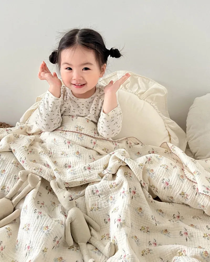 LC 47×51 Muslin Cotton Toddler Throw Best Baby Blankets