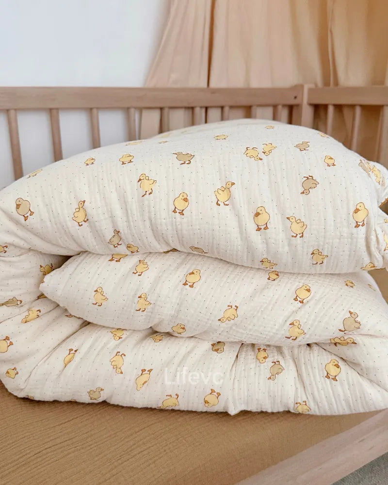 LC Baby Duckling Print Kids Duvet Cover for Boys Girls