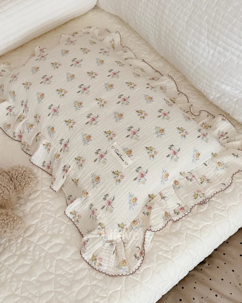 LC Cotton Muslin Toddler Pillowcase Cute Azalea Flowers