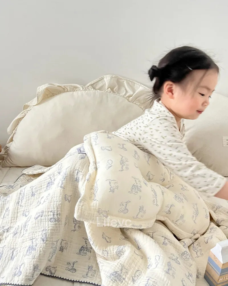 LC Cute Cat Blanket For Toddler Baby Blankets For Girls Boys