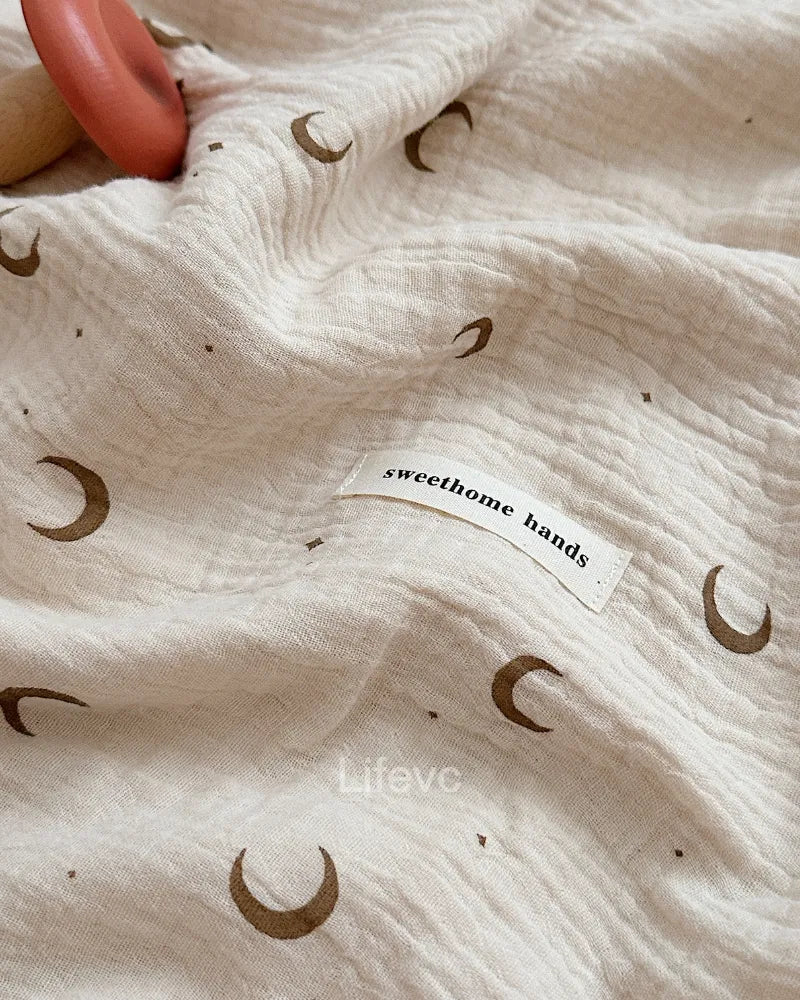 LC Moon Nursery Personalized Baby Blanket For Girls Boys
