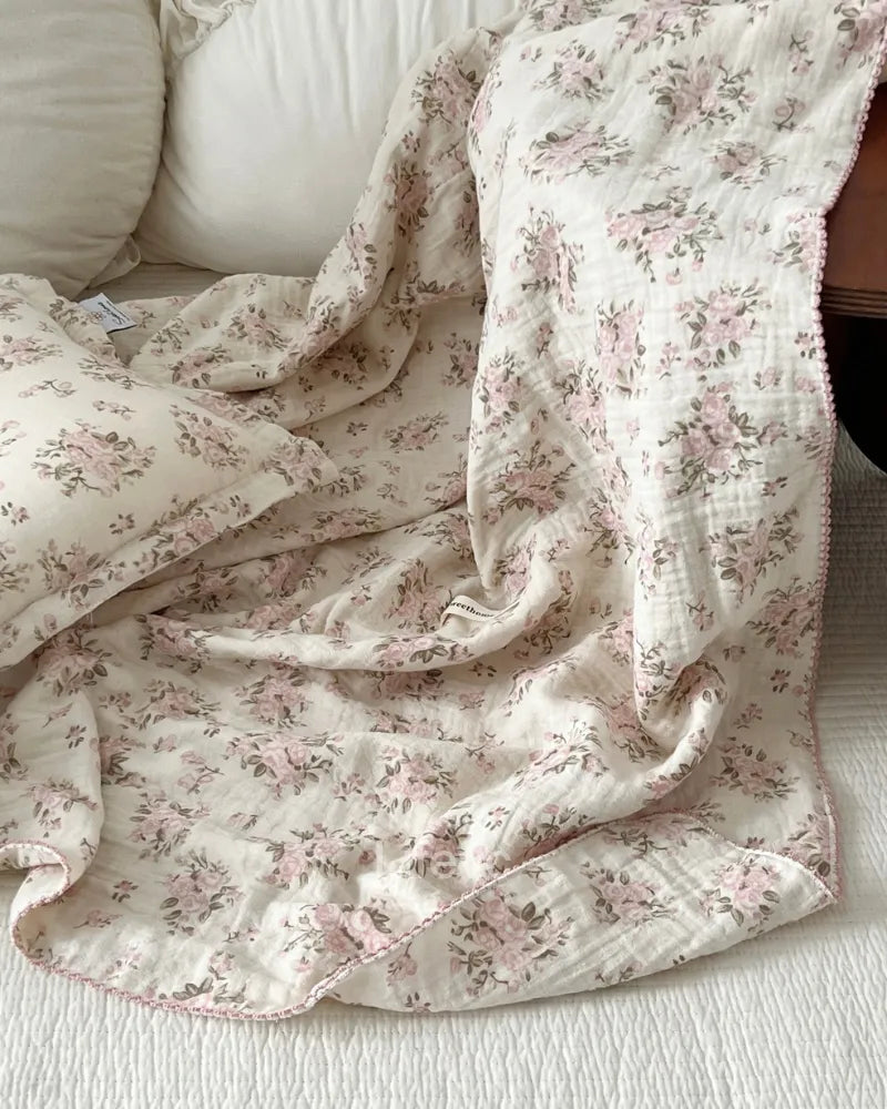 LC Muslin Baby Blankie Soft Lightweight Blankets For Toddlers
