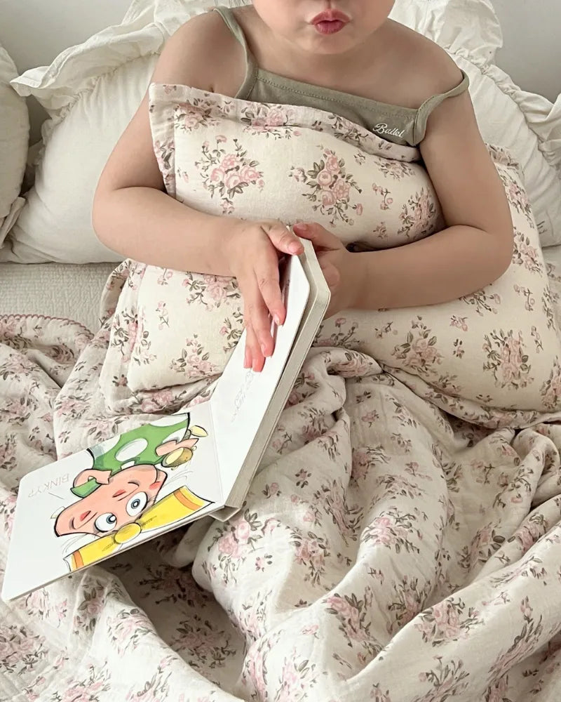 LC Muslin Baby Blankie Soft Lightweight Blankets For Toddlers