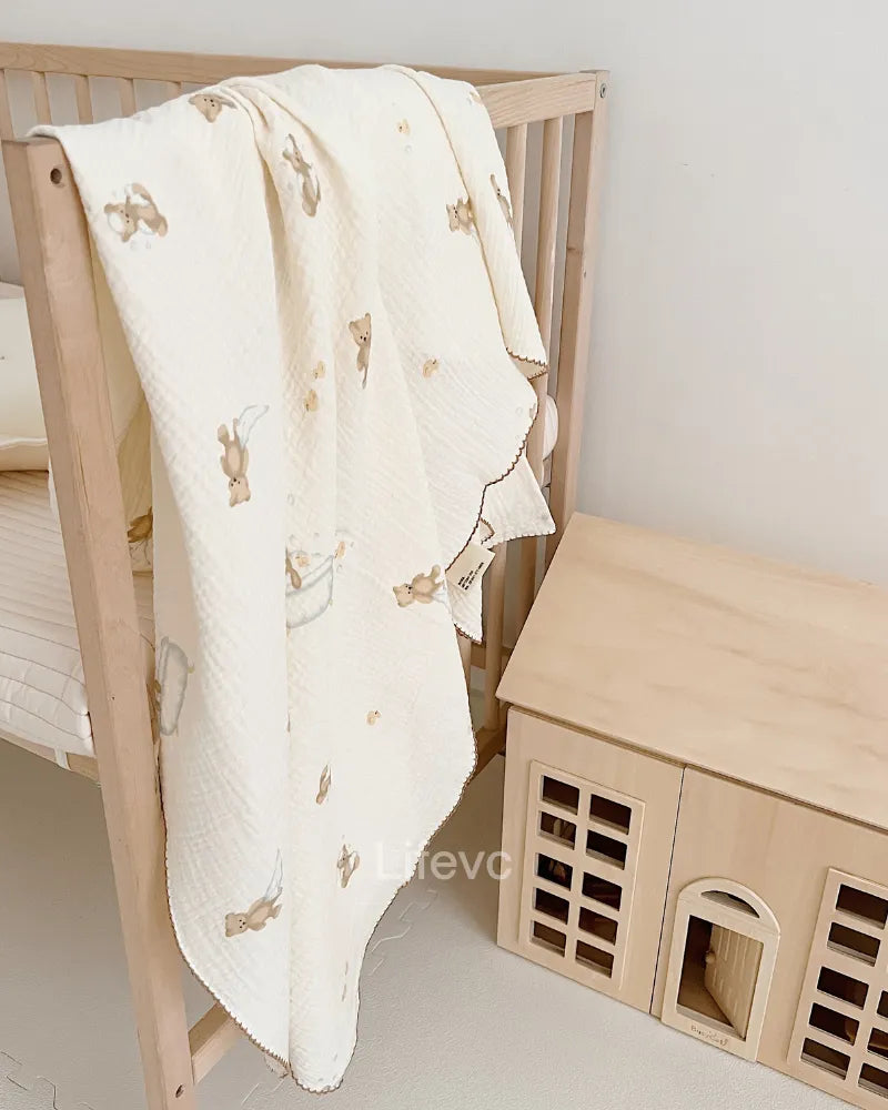 LC Muslin Blankets Baby Lightweight Blanket for Boys Girls