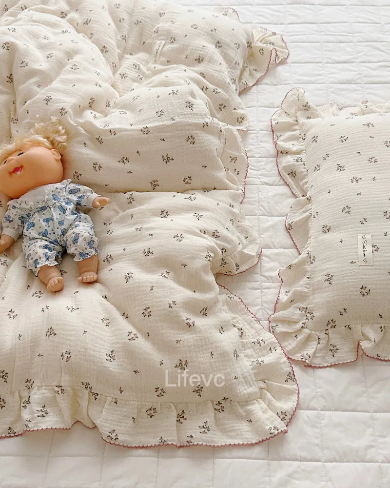 LC Muslin Cotton Toddler Pillowcase for Bed Pillow Cover