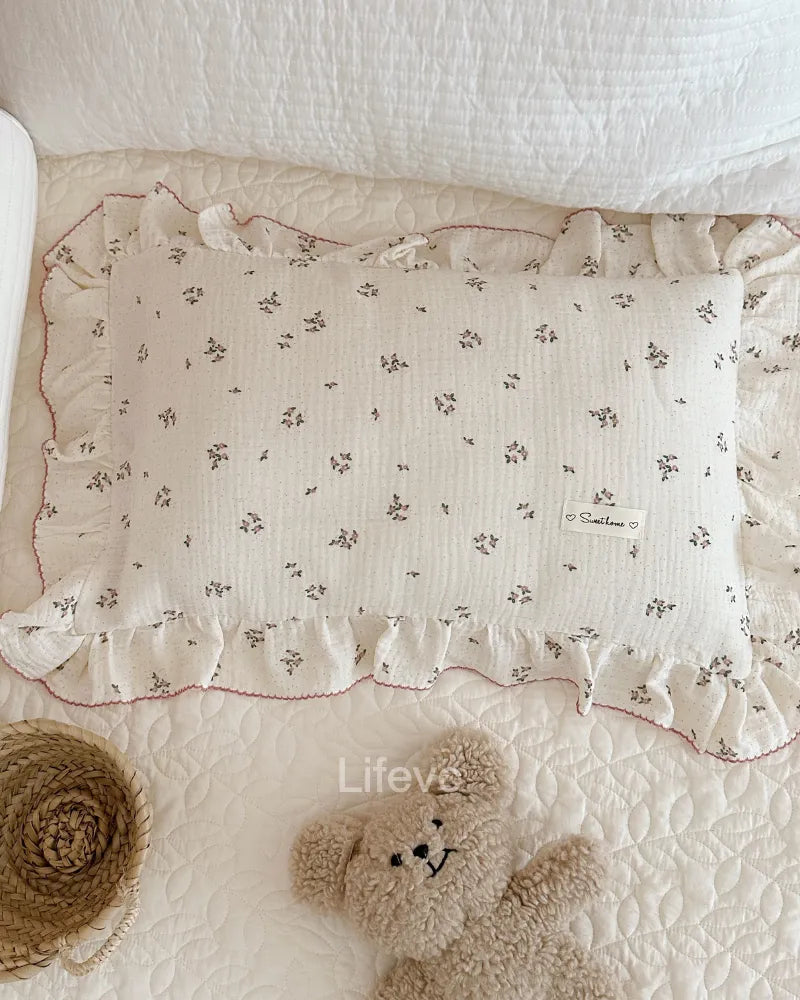 LC Muslin Cotton Toddler Pillowcase for Bed Pillow Cover