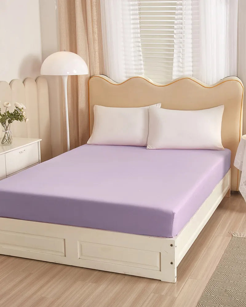 Lavender Fields Ultra Soft Purple 100% Cotton Fitted Sheet