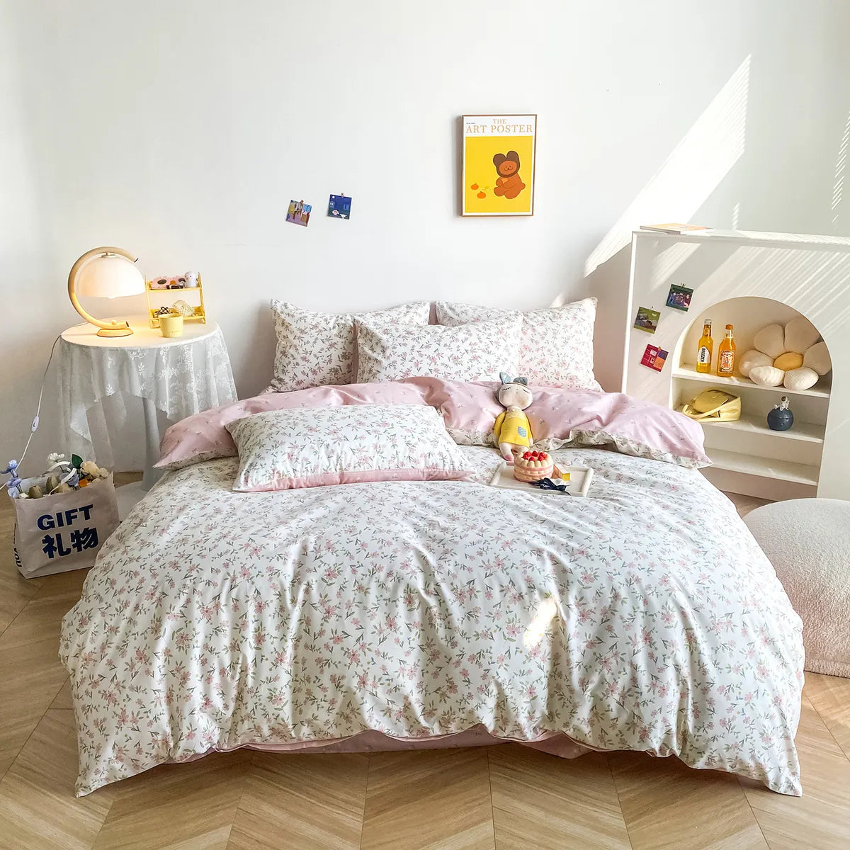 Floral 100% Cotton Duvet Cover Set