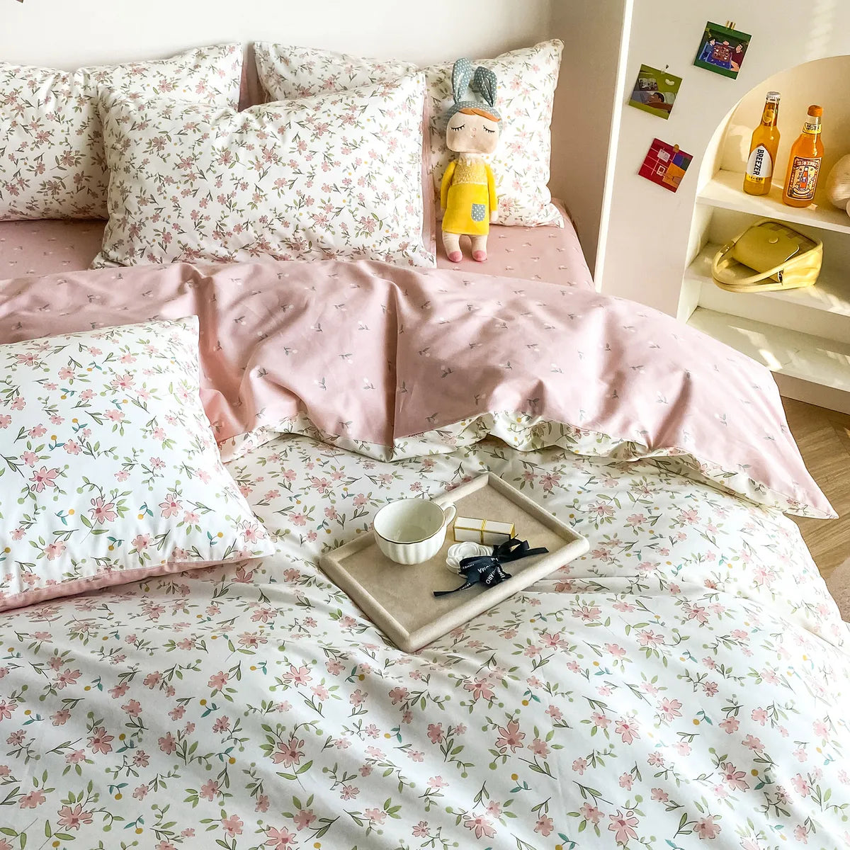 Floral 100% Cotton Duvet Cover Set