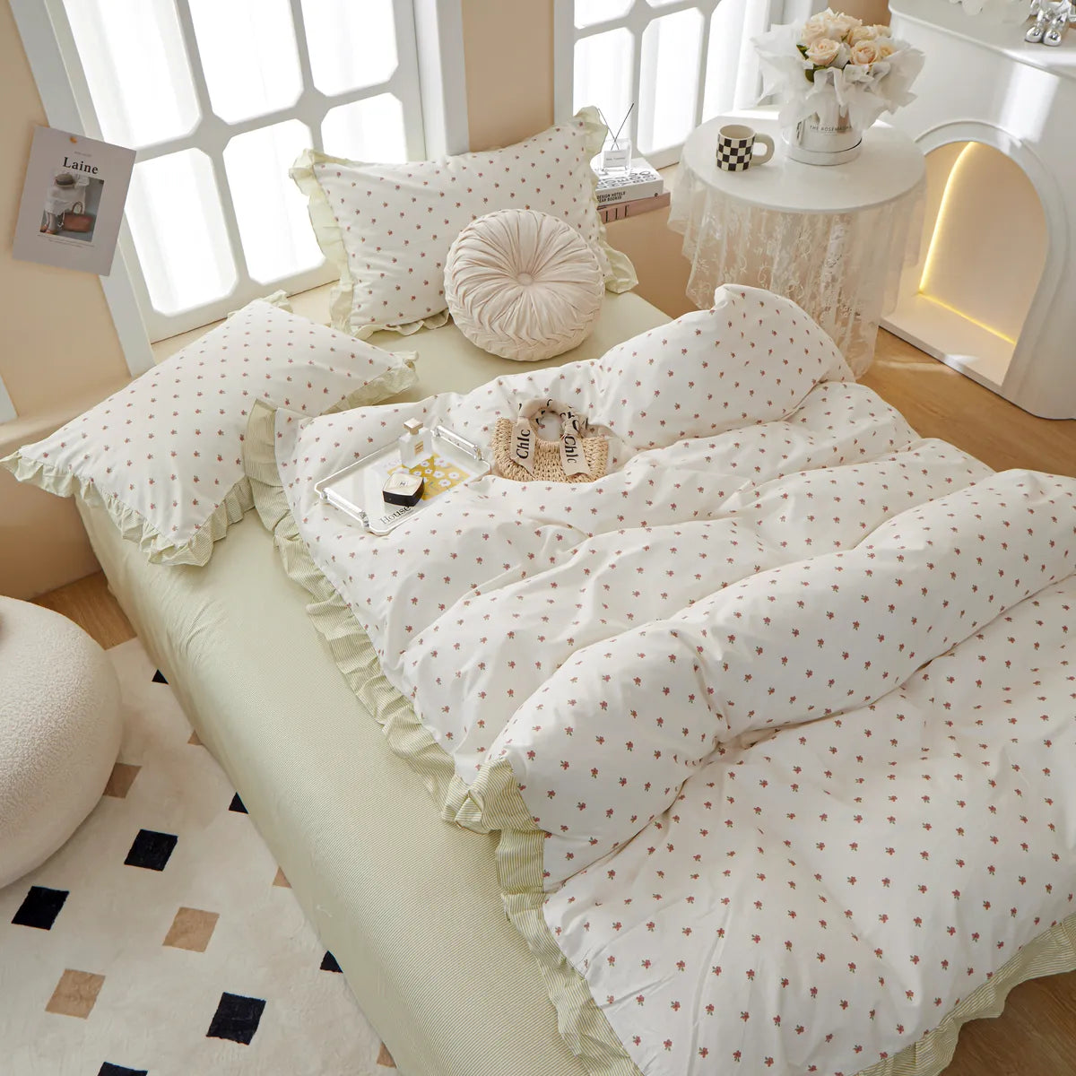 White 100% Cotton Duvet Cover Set