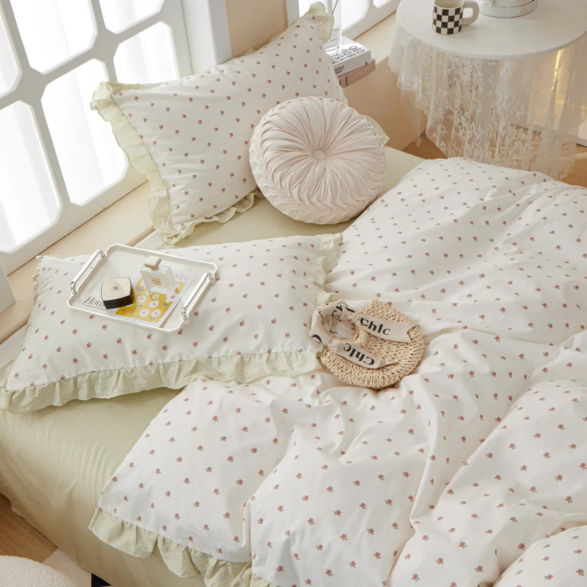 White 100% Cotton Duvet Cover Set