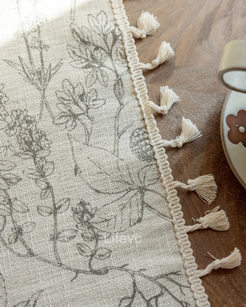 Raspberry Durable Wrinkle Resistant Vintage Floral Sheer Curtains